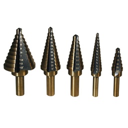 [ATD:9200] 5 PC. STEP DRILL BIT SET